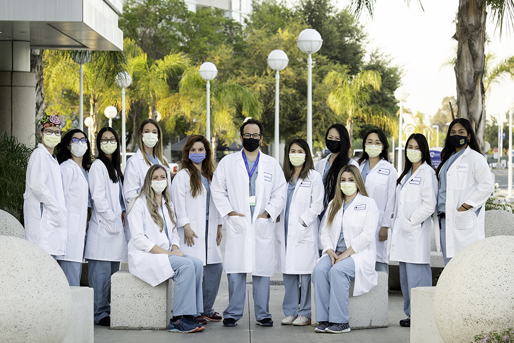 OB Gyn Residents take a group photo outdoors.